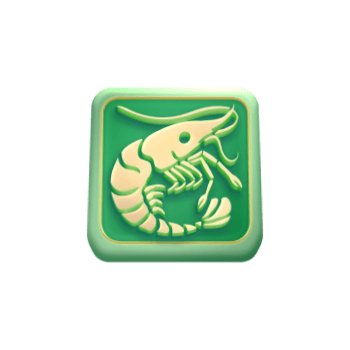 สัญลักษณ์ กุ้ง ของเกม Win Win Fish Prawn Crab