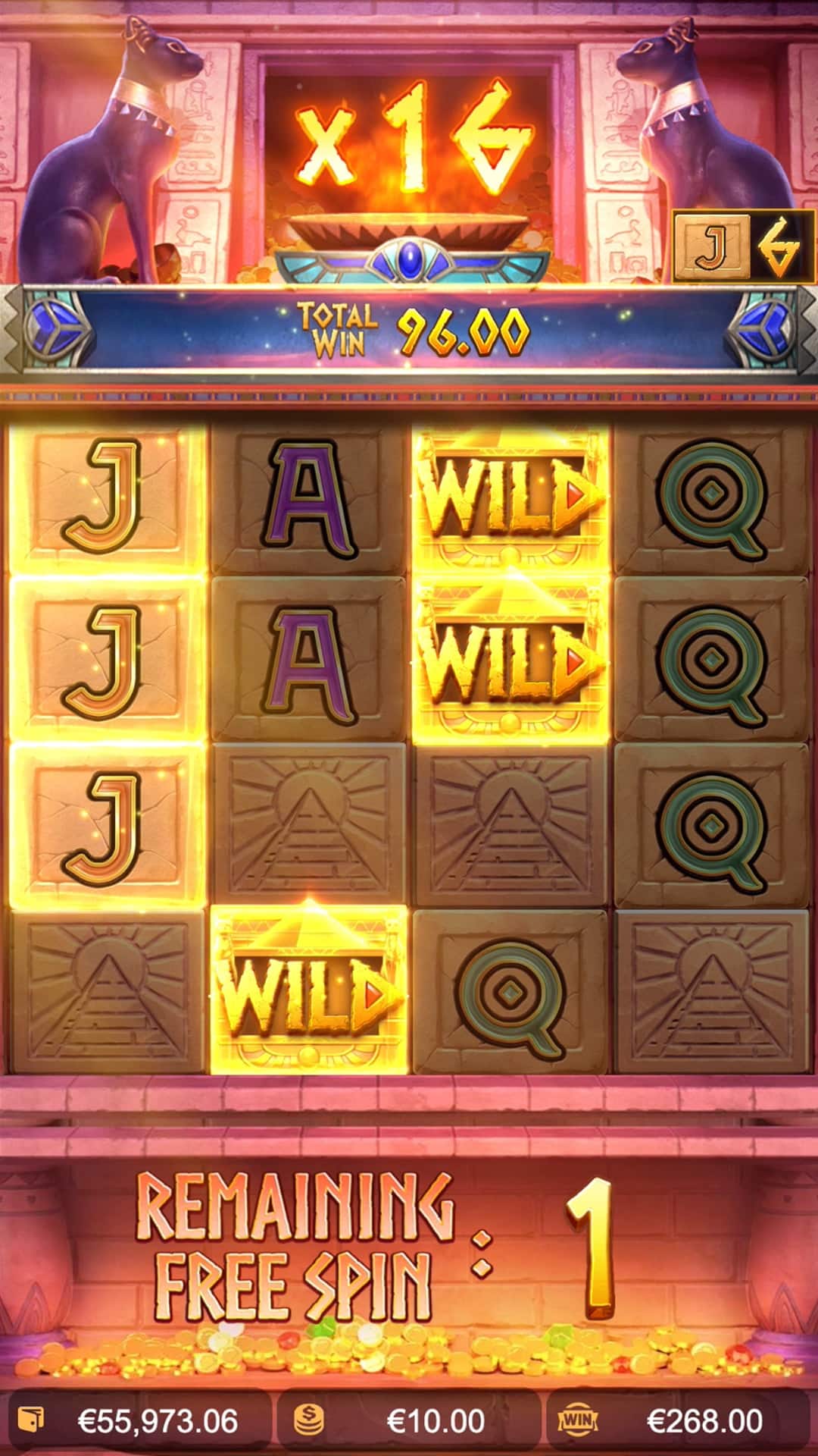 ความลับของราชินีคลีโอพัตรา_Multiplier Feature