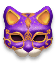 mask carnival h purple